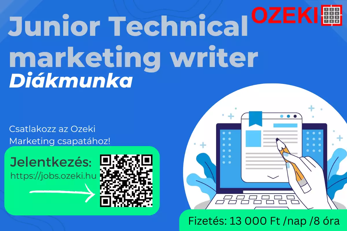 Junior Technical marketing writer diákmunka